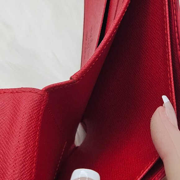 Louis Vuitton  Red Bifold Small Wallet - Picture 11 of 17